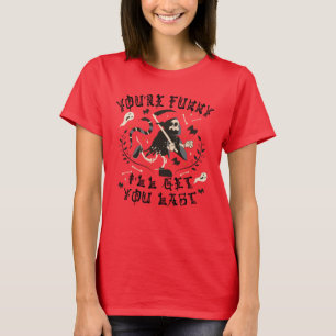 Funny Grim Reaper Skeleton Halloween Costume T Shirt