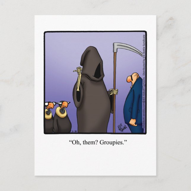 Funny Grim Reaper vycard Vykort (Framsida)