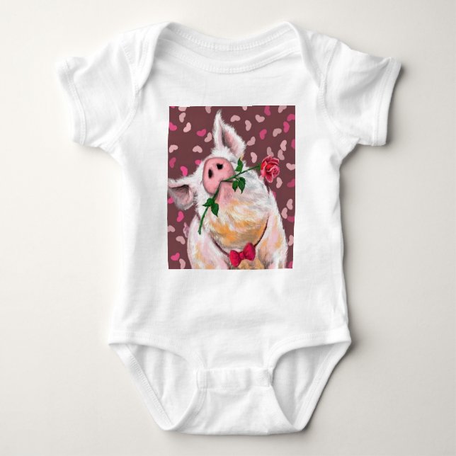 Funny Gris Baby Bodykostym T Shirt (Framsida)