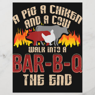 Funny Gris Chicken Cow Pub B Q Bbq Chef Cookie Coo