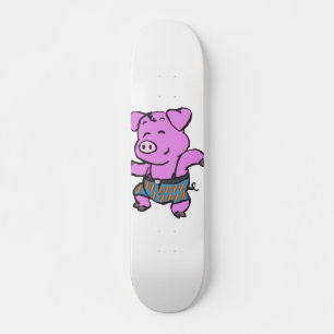 Funny Gris dans tecknad   Välj bakgrundsfärg Mini Skateboard Bräda 18,5 Cm