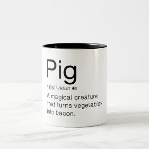Funny Gris Definition Två-Tonad Mugg