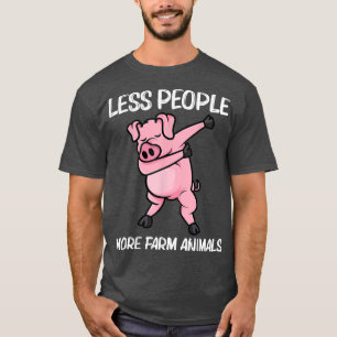 Funny Gris Design För manar Kvinnor, Piglet Hog Pi T Shirt