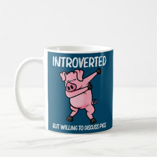 Funny Gris Design För manar Women Piglet Hog Piggy Kaffemugg