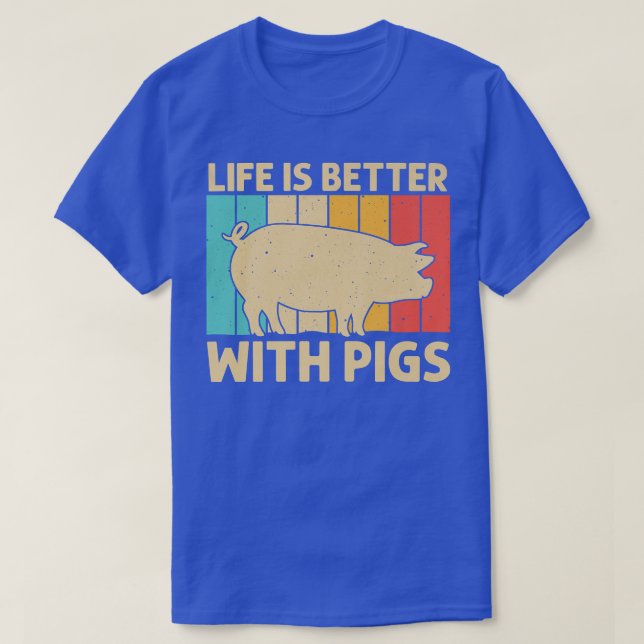 Funny Gris För manar Women Bacon Animal Lover Swin T Shirt (Design framsida)