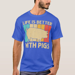 Funny Gris För manar Women Bacon Animal Lover Swin T Shirt