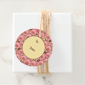 Funny Gris i Overalls Gåvor Etiketter