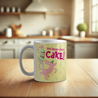 Funny Gris-kaffe, daglig ursäkt för kummelns Teckn Kaffemugg