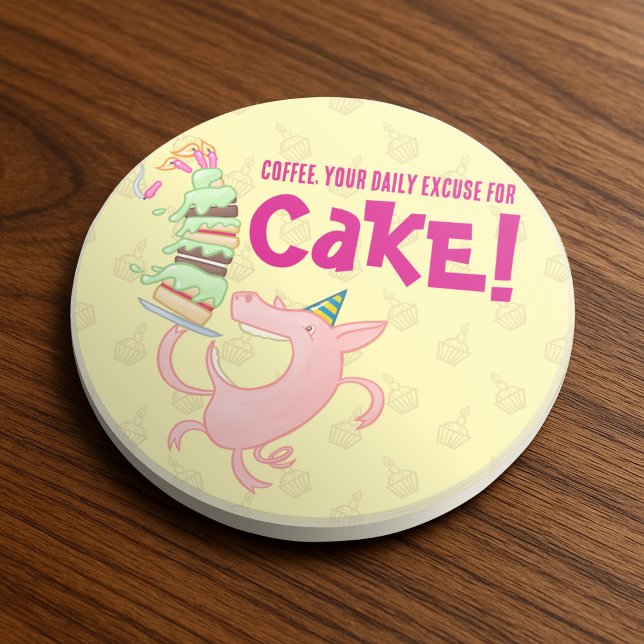 Funny Gris-kaffe, daglig ursäkt för kummelns Teckn Underlägg (Skapare uppladdad)