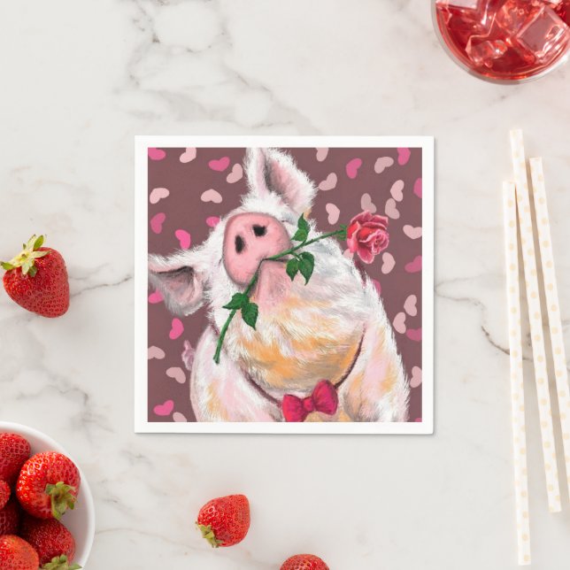 Funny Gris Napkins Pappersservett (Insitu)