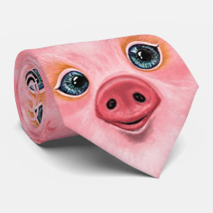 Funny Gris Neck Tie - Smile Slips