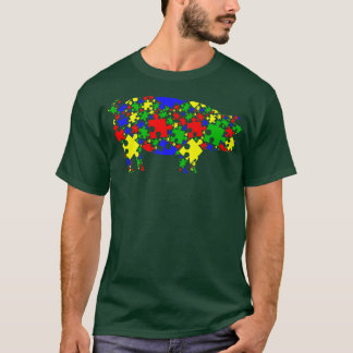 Funny Gris Puzzle Animals Älskare Autism Awareness T Shirt