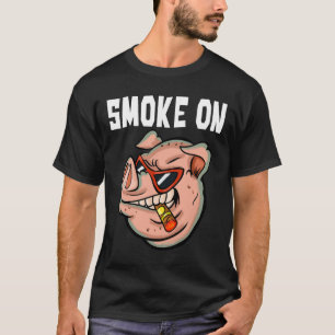 Funny Gris Shirt För manar Rökning Kött Gris Älska T