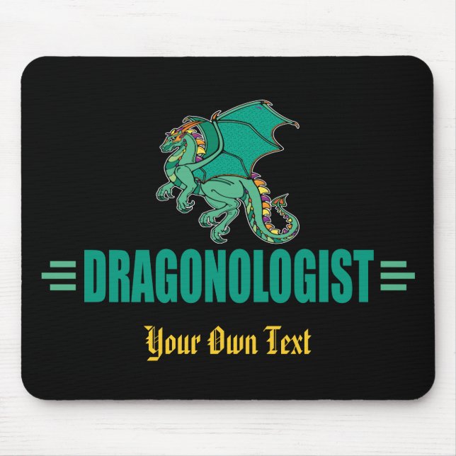 Funny Grönt Dragon Dragonolog Musmatta (Framsidan)