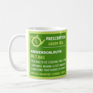 Funny Grönt för förskrivning Tea Kaffemugg