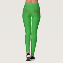 Funny Grönt Red Cute Butt 4Aileen Leggings