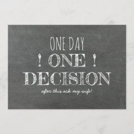 Funny Groomsman eller Best Man Frieri Inbjudningar