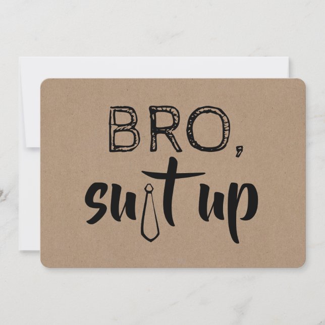 Funny Groomsman eller Best Man Frieri Inbjudningar (Framsida)