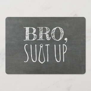 Funny Groomsman eller Best Man Frieri Inbjudningar