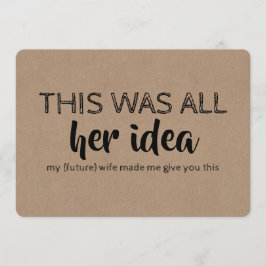 Funny Groomsman eller Best Man Frieri Inbjudningar