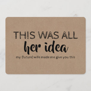 Funny Groomsman eller Best Man Frieri Inbjudningar