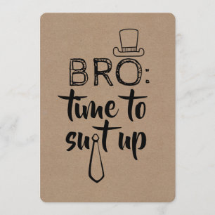 Funny Groomsman eller Best Man Frieri Inbjudningar