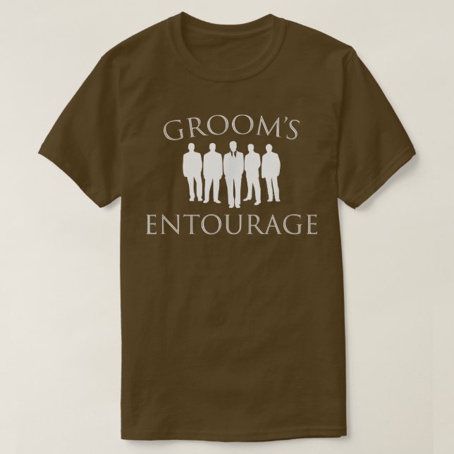 Funny GroomsmenGrooms Entourage-Bröllopsfest T Shirt (Design framsida)