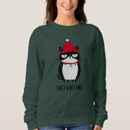 Funny Grouchy Cat Catmas Humor jul T Shirt