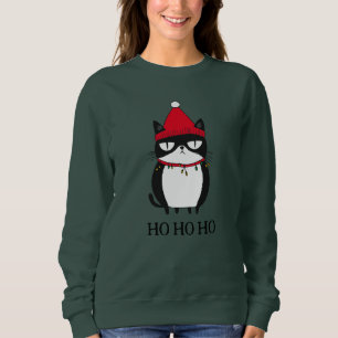 Funny Grouchy Cat Catmas Humor jul T Shirt