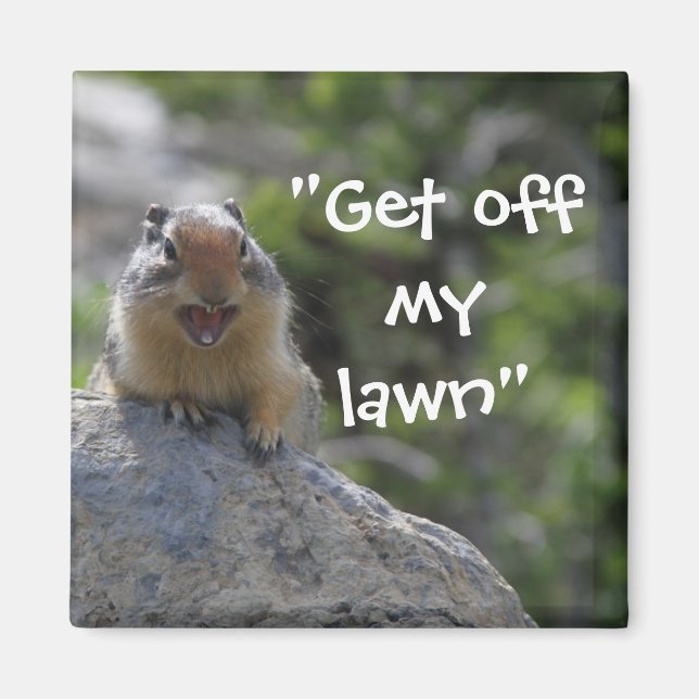 Funny Ground Squirrel Magnet (Framsidan)