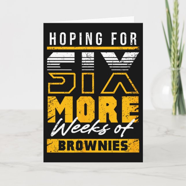 Funny Groundhog Day 6 More Weeks Of Sweet Treats  Kort (Framsida)