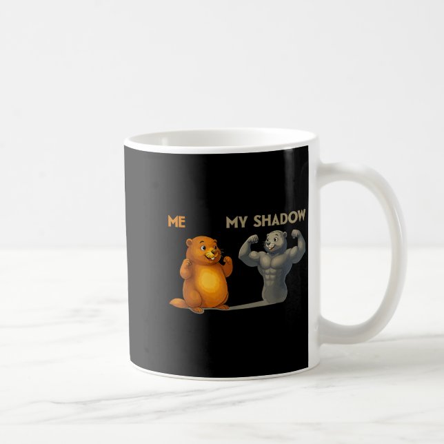 Funny Groundhog Day  Kaffemugg (Höger)