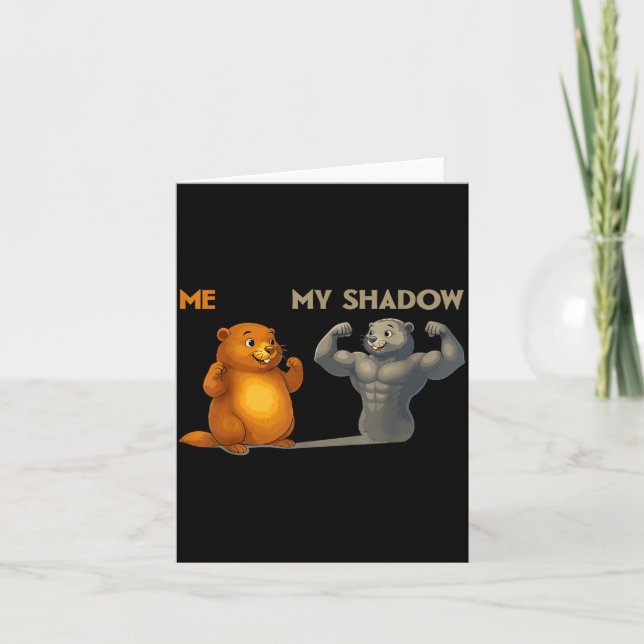 Funny Groundhog Day  Kort (Framsida)