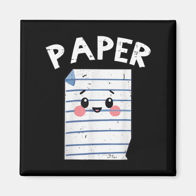 Funny Group Halloween Outfit - Sten Pappra sax Magnet (Framsidan)