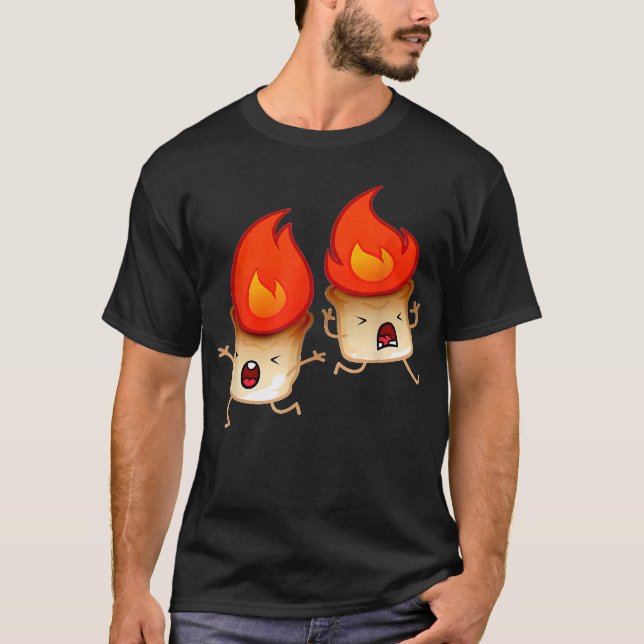 Funny Group Hug Smores Marshmallow Campfire Campin T Shirt (Framsida)