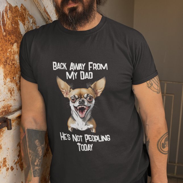Funny Growling Chihuahua Dog Humor T Shirt (Skapare uppladdad)
