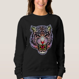 Funny Growling Mouth Open Bengal Tiger Manar Women T Shirt