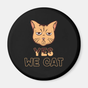 Funny Grumpy Cat Ansikte Kattdjur Animals Kitten O Magnet