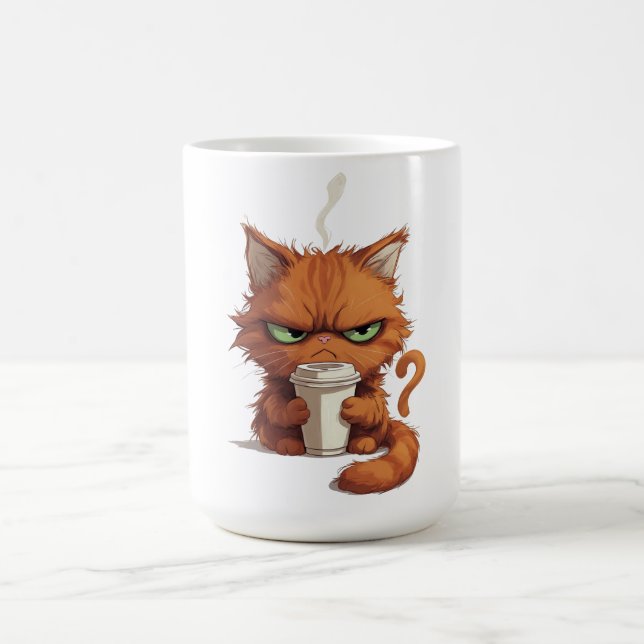Funny Grumpy Cat  Kaffemugg (Center)