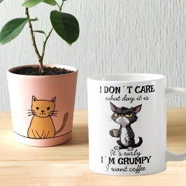 Funny Grumpy Cat Kaffemugg