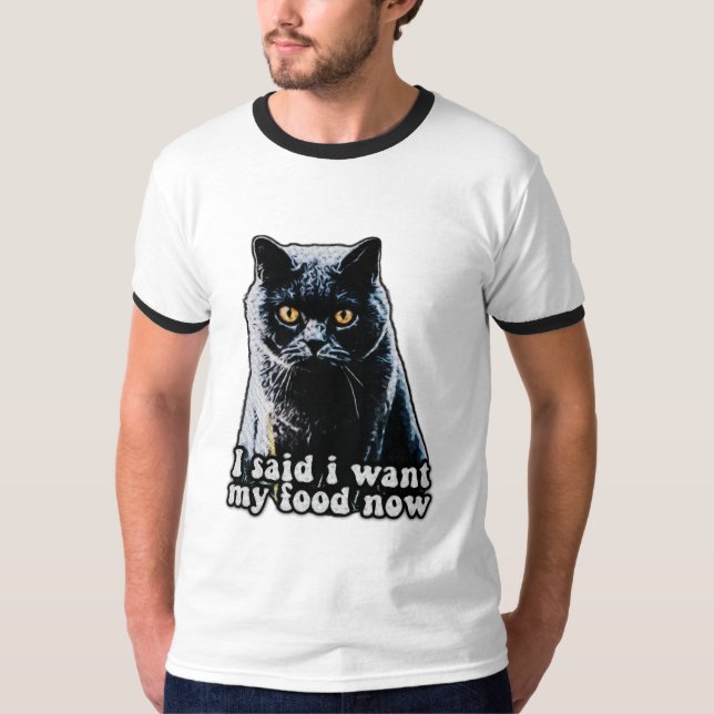 Funny grumpy cat meme for cat owners and lovers t shirt (Framsida)