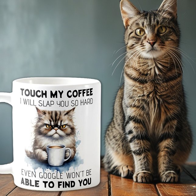 Funny Grumpy Cat Quote Kaffemugg (Skapare uppladdad)
