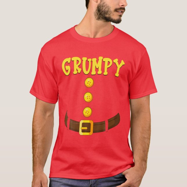Funny Grumpy Dwarf Costume Family Matching Class G T Shirt (Framsida)