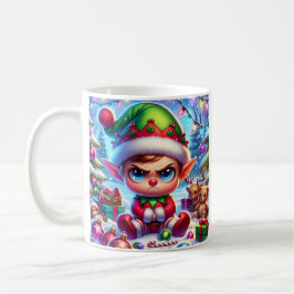 Funny Grumpy Elf jul Kaffemugg