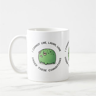 Funny Grumpy Frog Mug – I Cannot Live Laugh Love U Kaffemugg