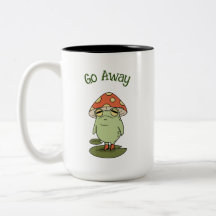 Funny Grumpy "Go Away" Frog Mugg