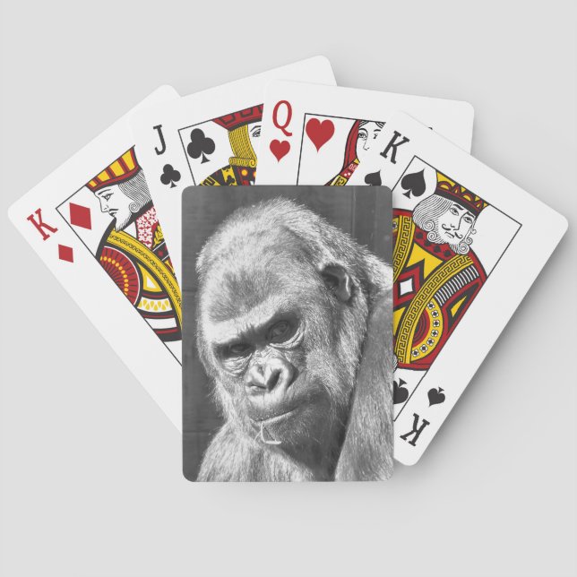 FUNNY GRUMPY GORILLA CASINOKORT (Baksidan)