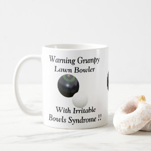 Funny Grumpy Gräsmatta Bowlareare Kaffemugg