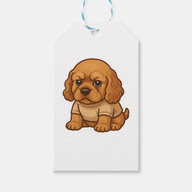 Funny Grumpy Hund Personlig Gift Anpassningsbar T- Presentetikett (Framsidan)