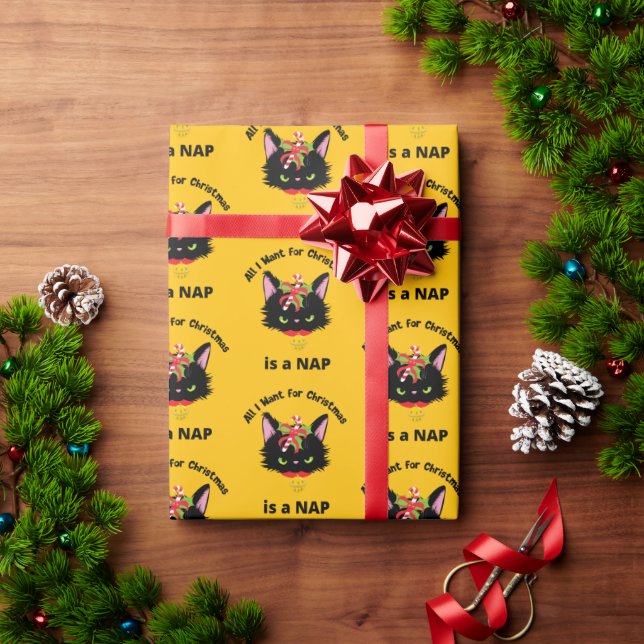 Funny Grumpy julkatt Presentpapper (Julgåva)